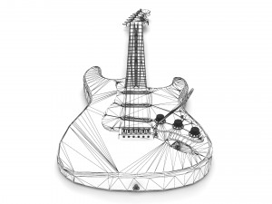 Fender Stratocaster Guitar Modèle 3D
