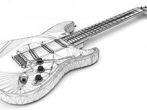 Fender Stratocaster Guitar Modèle 3D