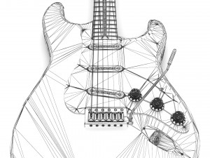 Fender Stratocaster Guitar Modèle 3D