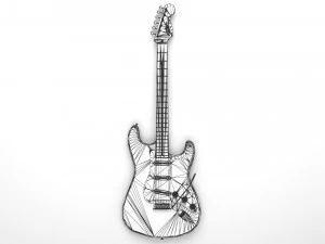 Fender Stratocaster Guitar 3D Model