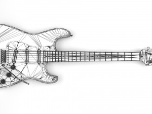 Fender Stratocaster Guitar Modèle 3D
