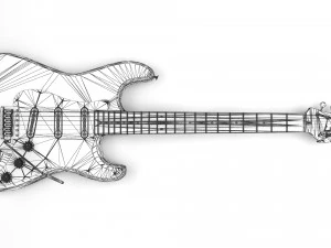 Fender Stratocaster Guitar 3D Model