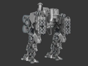 Ciężki Mech Model 3D