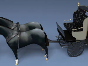 Funeral Carriage 3D Model