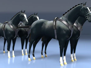 Funeral Carriage 3D Model