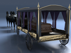 Funeral Carriage 3D Модель
