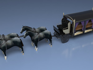 Funeral Carriage 3D Модель