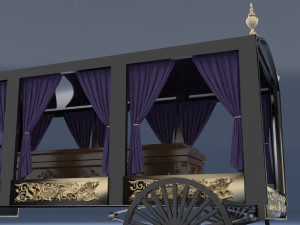 Funeral Carriage 3D Модель