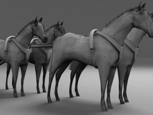Funeral Carriage 3D Model