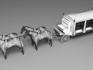 Funeral Carriage 3D Модель