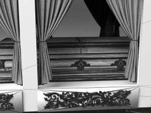 Funeral Carriage 3D Model
