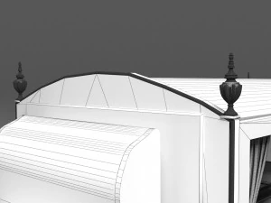Funeral Carriage 3D Model