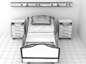 Hospital Room 3 3D Model