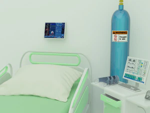 Intensive Care Unit 3 - 4K 3D Model
