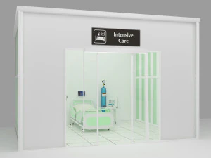 Intensive Care Unit 3 - 4K 3D Model