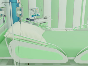 Intensive Care Unit 3 - 4K 3D 모델
