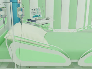 Intensive Care Unit 3 - 4K 3D Model