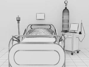Intensive Care Unit 3 - 4K 3D Model