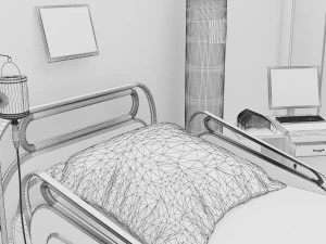 Intensive Care Unit 3 - 4K 3D Model