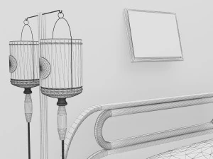 Intensive Care Unit 3 - 4K 3D Model