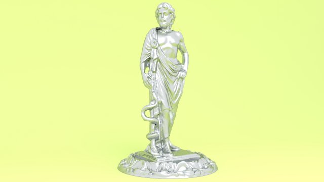 Roman Emperor Statue 3D 模型 .c4d .max .obj .3ds .fbx .stl .blend