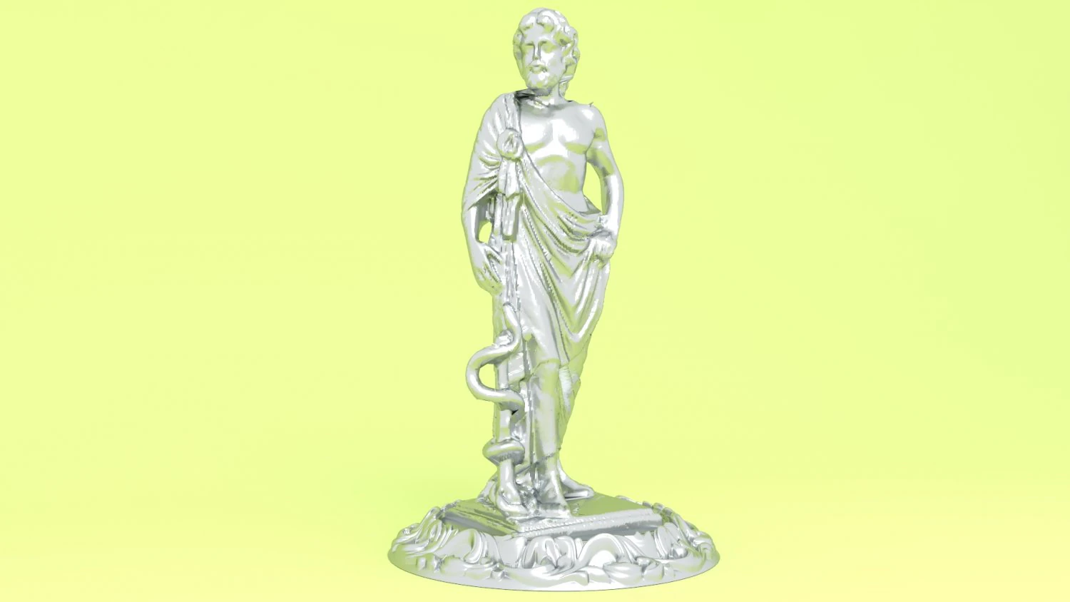 Roman Emperor Statue 3D Model .c4d .max .obj .3ds .fbx .stl .blend