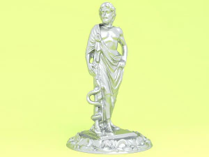 Standbeeld van de Romeinse keizer 3D Model