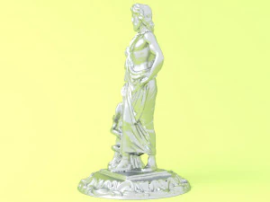 Roman Emperor Statue 3D Model