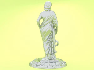 Roman Emperor Statue 3D Model