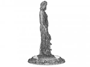 Roman Emperor Statue 3D Model
