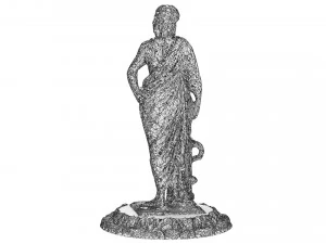 Roman Emperor Statue 3D Model