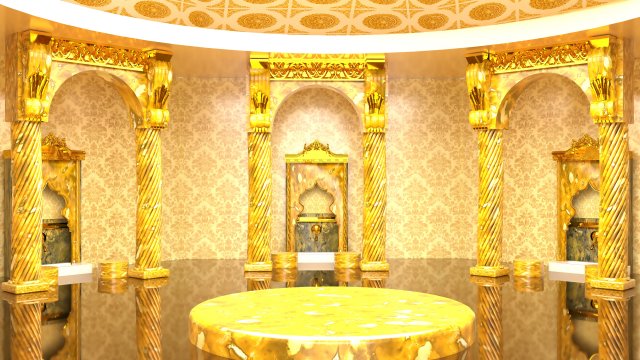 Turkish Bath 4K 3Dモデル .c4d .max .obj .3ds .fbx .stl .blend 