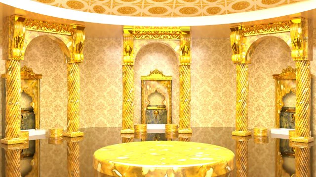 Pemandian Turki 4K Model 3D .c4d .max .obj .3ds .fbx .stl .blend 