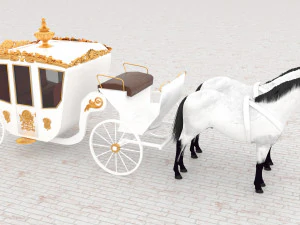 Royal Carriage 3D Model