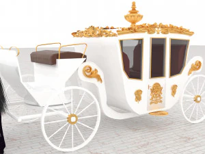 Royal Carriage 3D Model