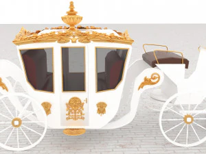 Royal Carriage 3D Model