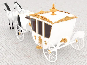 Royal Carriage 3D Model