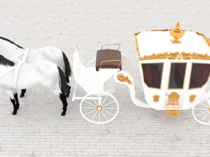 Royal Carriage 3D Model