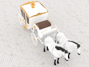 Royal Carriage 3D Model