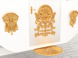 Royal Carriage 3D Model