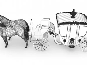 Royal Carriage 3D Model