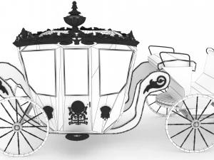 Royal Carriage 3D Model