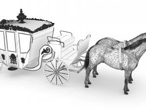 Royal Carriage 3D Model