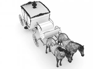 Royal Carriage 3D Model