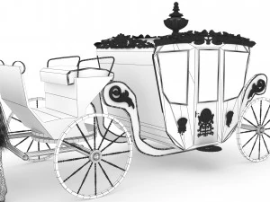 Royal Carriage 3D Model
