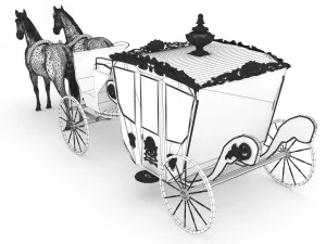 Royal Carriage 3D Model