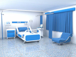 Stanza d'ospedale 4 - 4K Modello 3D
