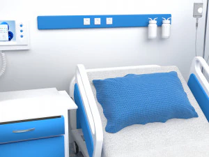 Hospital Room 4 - 4K 3D Model