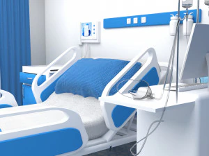 Hospital Room 4 - 4K 3D Model