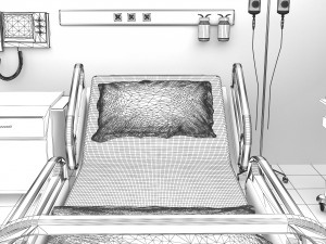 Hospital Room 4 - 4K Model 3D